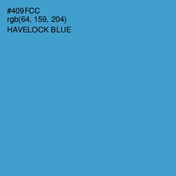 #409FCC - Havelock Blue Color Image